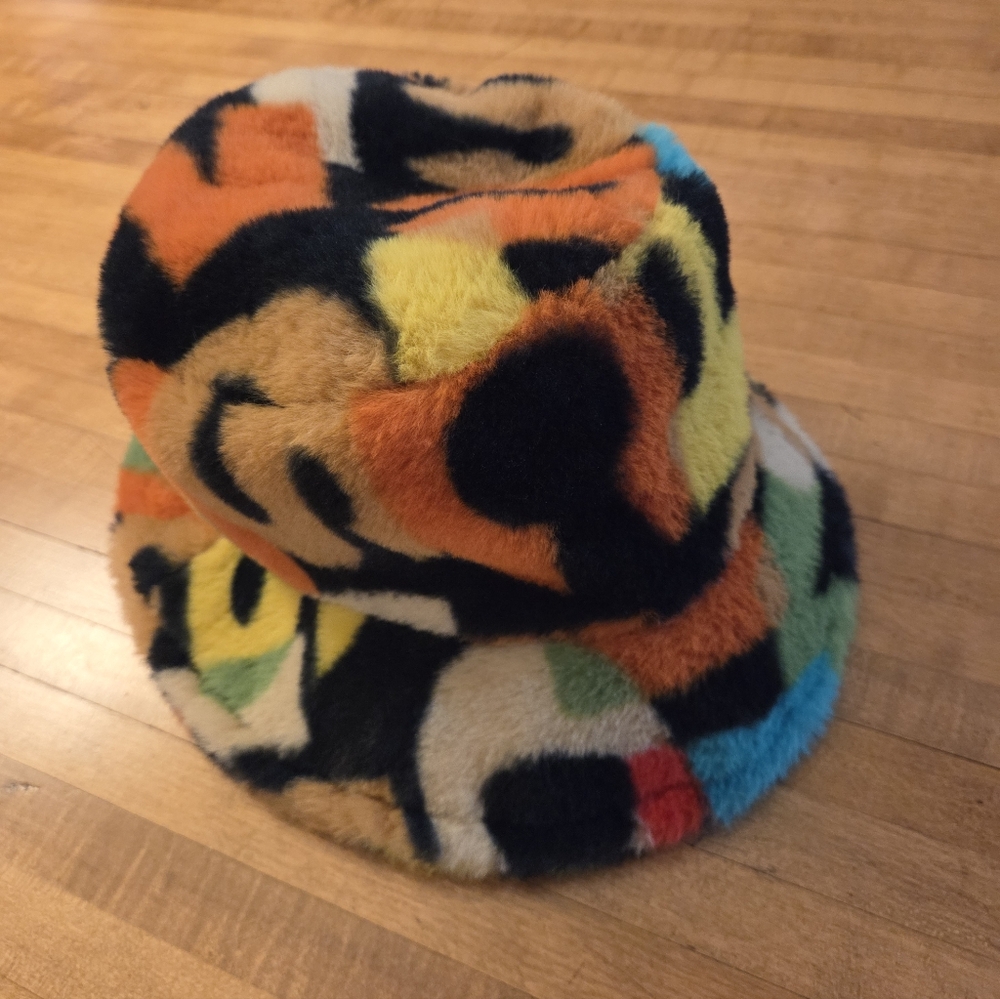 Colorful Fuzzy Bucket Hat